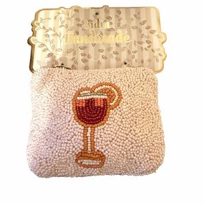 Beaded Coin Purse with Aperol Spritz Design